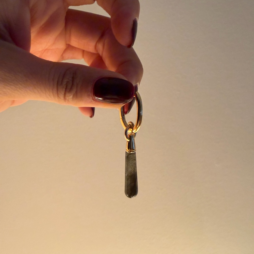 Elegant Gold and Black Drop Earrings
